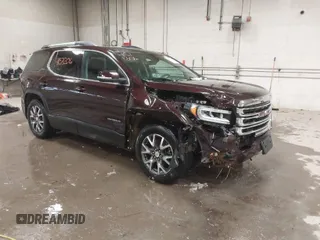2021 GMC Acadia SLE with VIN 1GKKNRLS9MZ113401, listed as a IAAI auction lot 41571206 with 64,978 mi miles. Bid and sale history available at carsss.com. Image 1.