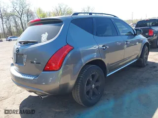 2007 Nissan Murano SL with VIN JN8AZ08W87W666621, listed as a IAAI auction lot 42063305 with 210,268 mi miles. Bid and sale history available at carsss.com. Image 4.