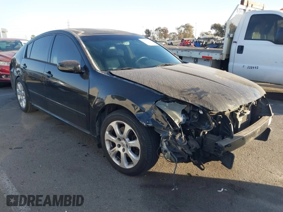 2007 Nissan Maxima 3.5 SE with VIN 1N4BA41E37C854261, listed as a IAAI auction lot 41376233 with 129,125 mi miles. Bid and sale history available at carsss.com. Image 1.