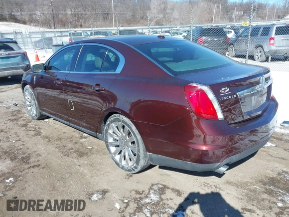 2012 Lincoln MKS with VIN 1LNHL9ER7CG803675, listed as a IAAI auction lot 41622367 with 128,157 mi miles. Bid and sale history available at carsss.com. Image 3.