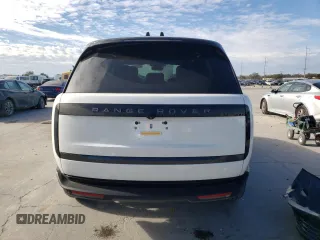 2024 Land Rover Range Rover SE with VIN SALKP9E9XRA252466, listed as a Copart auction lot 48312965 with 7,389 mi miles and Salvage Title. Bid and sale history available at carsss.com. Image 6.