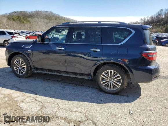 2022 Nissan Armada SL with VIN JN8AY2BD4N9676791, listed as a Copart auction lot 48520835 with 44,075 mi miles and Salvage Title. Bid and sale history available at carsss.com. Image 2.