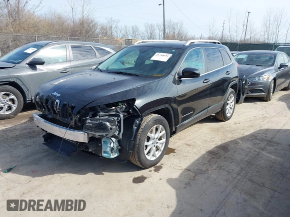 2015 Jeep Cherokee North with VIN 1C4PJMCS4FW792918, listed as a IAAI auction lot 41748651 with 107,034 mi miles. Bid and sale history available at carsss.com. Image 2.