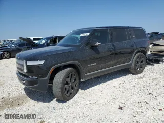 2024 Rivian R1S Adventure with VIN 7PDSGCBA4RN044958, listed as a Copart auction lot 49697345 with 17,762 mi miles and Salvage Title. Bid and sale history available at carsss.com. Image 1.