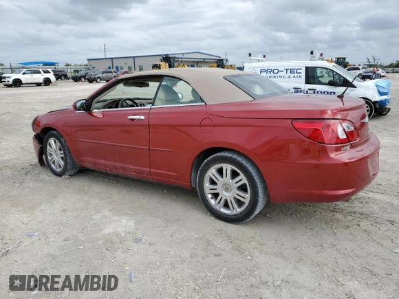 2008 Chrysler Sebring Limited z VIN 1C3LC65M98N634669, wystawiony jako Copart lot #48440025 z przebiegiem 87 629 mil mil oraz Szkody całkowita. Historia ofert i sprzedaży dostępna na DreamBid. Obrazek 2.