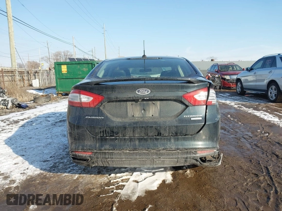 2014 Ford Fusion Titanium with VIN 3FA6P0K90ER336116, listed as a IAAI auction lot 41559792 with 132,852 mi miles. Bid and sale history available at carsss.com. Image 16.