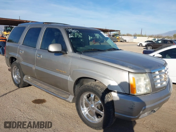 2002 Cadillac Escalade z VIN 1GYEK63N22R101463, wystawiony jako IAAI lot #41621840 z przebiegiem 156 639 mil mil oraz . Historia ofert i sprzedaży dostępna na DreamBid. Obrazek 1.