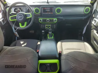 2023 Jeep Wrangler Willys with VIN 1C4HJXDN5PW510494, listed as a Copart auction lot 51673795 with 19,371 mi miles and Non Repairable. Bid and sale history available at DreamBid. Image 8.