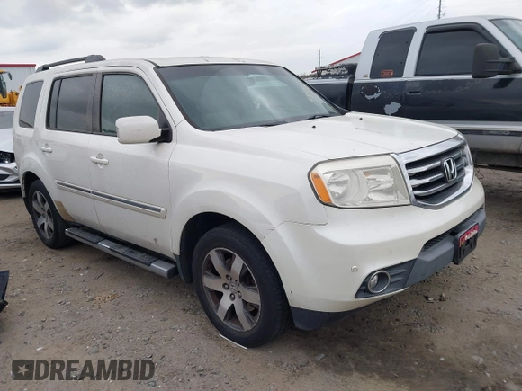 2012 Honda Pilot Touring with VIN 5FNYF4H92CB063229, listed as a IAAI auction lot 41850020 with 205,826 mi miles. Bid and sale history available at carsss.com. Image 1.