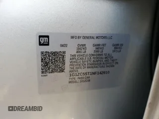 2022 Chevrolet Malibu LS with VIN 1G1ZC5ST1NF142910, listed as a Copart auction lot 49707065 with 65,162 mi miles and Salvage Title. Bid and sale history available at DreamBid. Image 12.