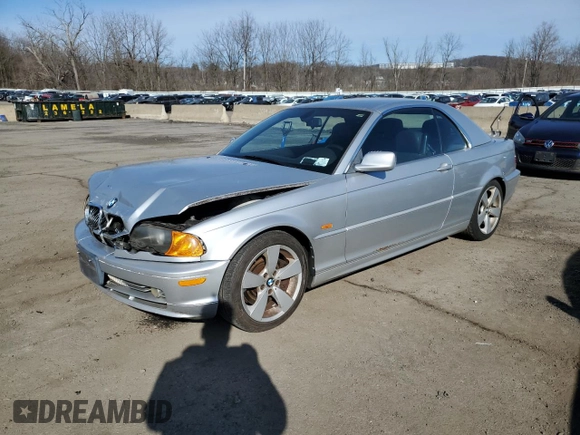 2001 BMW 3 Series 330Ci with VIN WBABS53431JU80364, listed as a Copart auction lot 48250845 with 231,367 mi miles and Non Repairable. Bid and sale history available at carsss.com. Image 1.