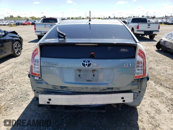 2013 Toyota Prius One with VIN JTDKN3DUXD1667277, listed as a Copart auction lot 51696965 with 169,981 mi miles and Salvage Title. Bid and sale history available at carsss.com. Image 6.