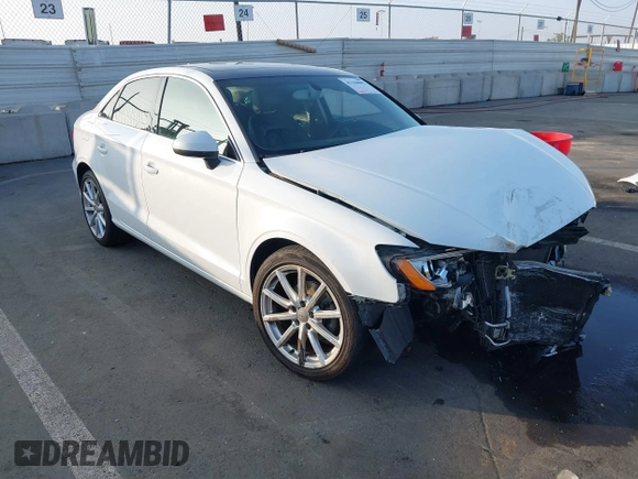 2015 Audi A3 Premium with VIN WAUAJGFFXF1090411, listed as a IAAI auction lot 41220082 with 134,162 mi miles and . Bid and sale history available at DreamBid. Image 1.