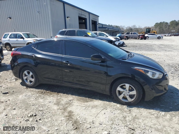 2014 Hyundai Elantra Limited with VIN 5NPDH4AE5EH467145, listed as a Copart auction lot 48417375 with 125,666 mi miles and Salvage Title. Bid and sale history available at carsss.com. Image 4.
