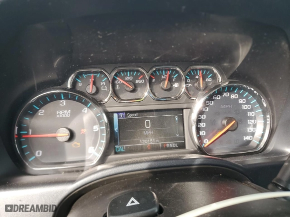 2018 Chevrolet Silverado 1500 LT with VIN 3GCUKREC5JG330751, listed as a Copart auction lot 44827505 with 120,151 mi miles and Salvage Title. Bid and sale history available at carsss.com. Image 9.