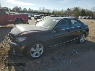 2011 Mercedes-Benz C with VIN WDDGF5EBXBR142431, listed as a Copart auction lot 49553305 with 251,898 mi miles and Salvage Title. Bid and sale history available at carsss.com. Image 1.