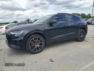 2020 Audi Q8 Prestige with VIN WA1FVAF16LD005292, listed as a Copart auction lot 57674325 with 62,874 mi miles and Salvage title. Bid and sale history available at DreamBid. Image 1.