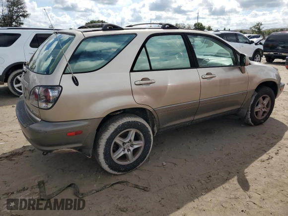 2001 Lexus RX 300 with VIN JTJGF10U210089459, listed as a Copart auction lot 74503754 with 0 mi miles and Non Repairable. Bid and sale history available at carsss.com. Image 3.