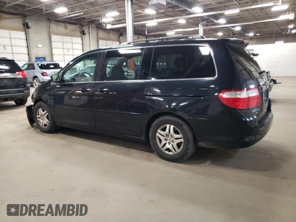 2007 Honda Odyssey EX-L with VIN 5FNRL38717B123111, listed as a Copart auction lot 52906645 with 235,188 mi miles and Salvage Title. Bid and sale history available at carsss.com. Image 2.