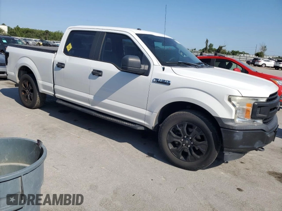 2018 Ford F-150 XL with VIN 1FTFW1E58JFA47293, listed as a Copart auction lot 53405735 with 201,840 mi miles and Clean Title. Bid and sale history available at carsss.com. Image 4.