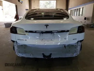 2016 Tesla Model S 90D with VIN 5YJSA1E2XGF160386, listed as a Copart auction lot 49360245 with 153,105 mi miles and Salvage Title. Bid and sale history available at DreamBid. Image 6.
