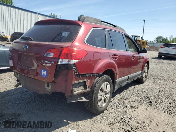 2011 Subaru Outback 2.5i with VIN 4S4BRBAC3B3310031, listed as a Copart auction lot 55672955 with 163,843 mi miles and Salvage title. Bid and sale history available at DreamBid. Image 3.