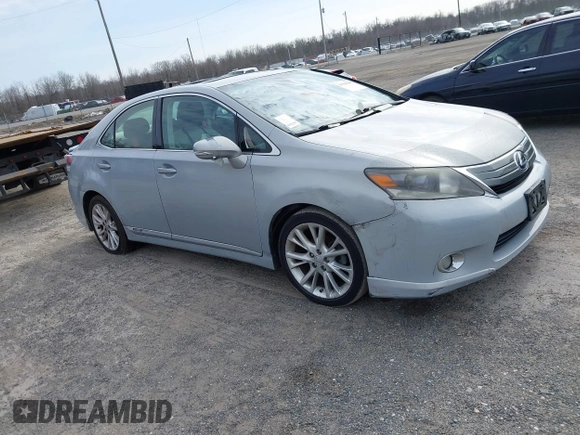 2010 Lexus HS 250h with VIN JTHBB1BA0A2000891, listed as a IAAI auction lot 41565585 with Not Provided miles and . Bid and sale history available at DreamBid. Image 1.