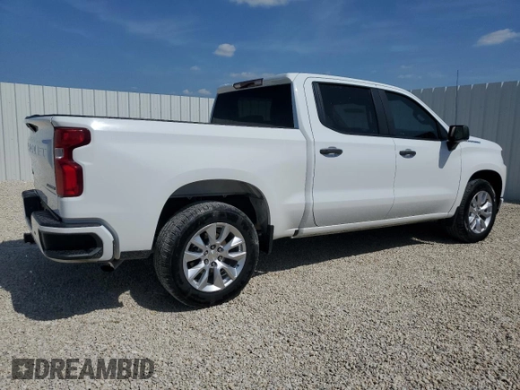 2022 Chevrolet Silverado 1500 Custom with VIN 1GCPWBEK7NZ140147, listed as a Copart auction lot 54241265 with 91,465 mi miles and Clean Title. Bid and sale history available at DreamBid. Image 3.