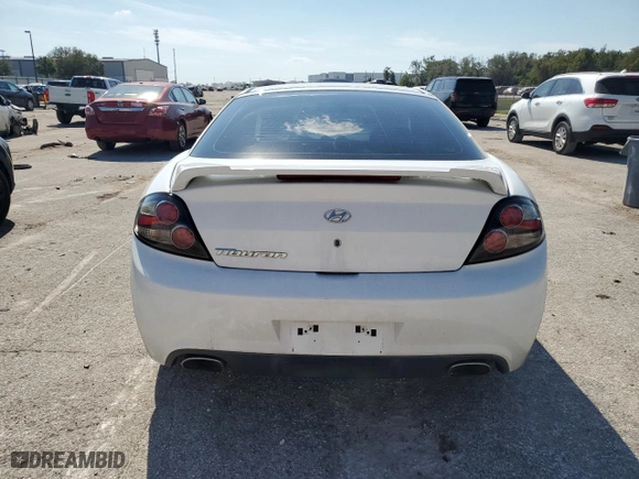 2007 Hyundai Tiburon GS with VIN KMHHM66D67U248918, listed as a Copart auction lot 77618184 with 145,703 mi miles and Salvage Title. Bid and sale history available at carsss.com. Image 6.