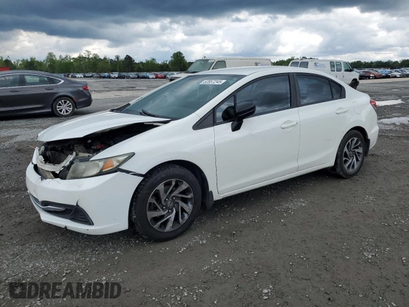 2014 Honda Civic LX with VIN 2HGFB2F50EH534896, listed as a Copart auction lot 52857245 with 157,284 mi miles and Salvage Title. Bid and sale history available at DreamBid. Image 1.