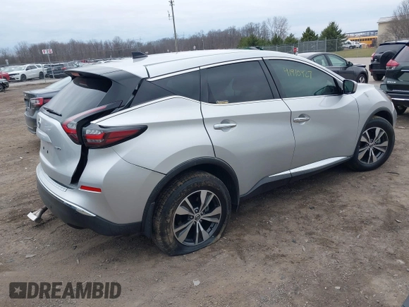 2022 Nissan Murano S z VIN 5N1AZ2AS6NC121316, wystawiony jako IAAI lot #41910427 z przebiegiem 50 212 mil mil oraz . Historia ofert i sprzedaży dostępna na DreamBid. Obrazek 4.