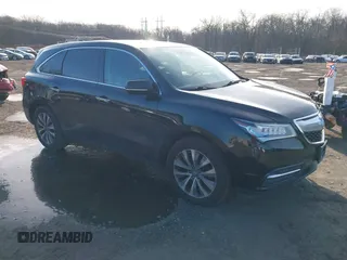 2015 Acura MDX Tech Pkg with VIN 5FRYD4H42FB031992, listed as a IAAI auction lot 41564215 with 125,042 mi miles. Bid and sale history available at carsss.com. Image 1.