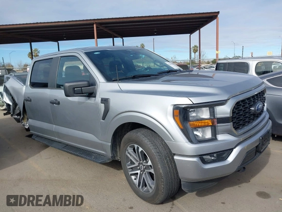 2023 Ford F-150 XL with VIN 1FTEW1EP1PKF59071, listed as a IAAI auction lot 41499063 with 27,432 mi miles. Bid and sale history available at carsss.com. Image 13.