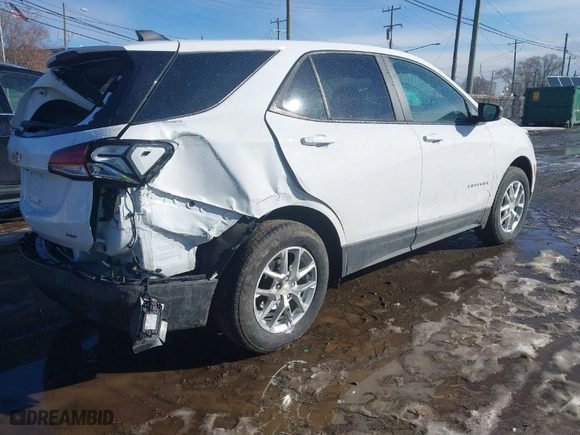 2023 Chevrolet Equinox LS with VIN 3GNAXSEG4PL213068, listed as a IAAI auction lot 41665002 with 14,740 mi miles. Bid and sale history available at carsss.com. Image 4.