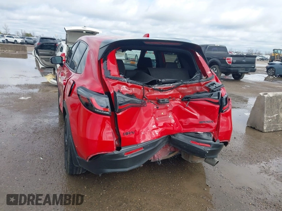 2023 Honda HR-V Sport with VIN 3CZRZ1H57PM706225, listed as a IAAI auction lot 41573896 with 34,011 mi miles. Bid and sale history available at carsss.com. Image 6.