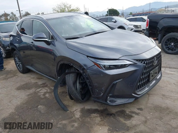2022 Lexus NX with VIN JTJAKCEZ7N2003025, listed as a IAAI auction lot 41763745 with 74,157 mi miles. Bid and sale history available at carsss.com. Image 1.