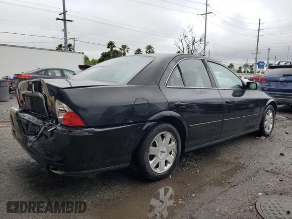 2003 Lincoln LS with VIN 1LNHM86SX3Y699279, listed as a Copart auction lot 52012445 with 123,055 mi miles and Salvage Title. Bid and sale history available at carsss.com. Image 3.