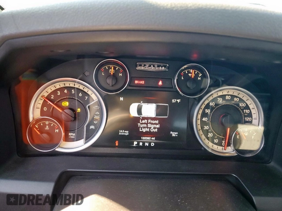 2016 Ram 1500 Big Horn with VIN 1C6RR6LT7GS148187, listed as a Copart auction lot 47563895 with 132,392 mi miles and Salvage Title. Bid and sale history available at carsss.com. Image 9.