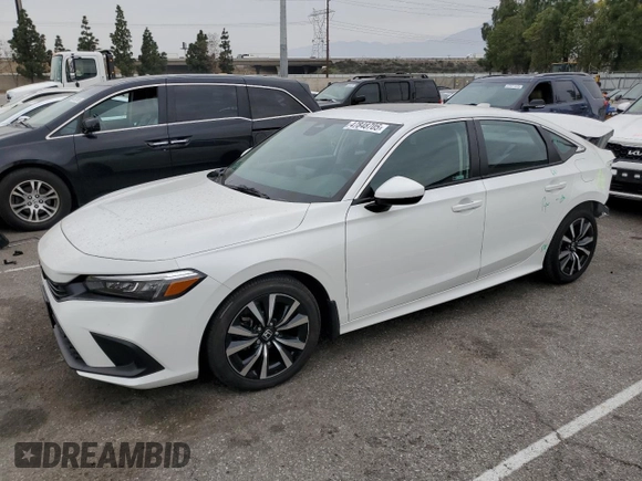 2023 Honda Civic Sedan EX with VIN 2HGFE1F7XPH304448, listed as a Copart auction lot 47848705 with 1,838 mi miles and Salvage Title. Bid and sale history available at carsss.com. Image 1.