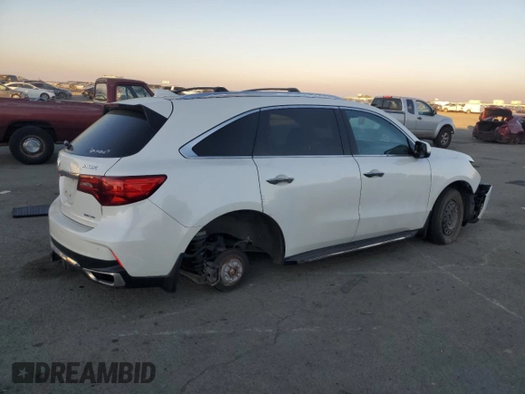 2018 Acura MDX Advance with VIN 5J8YD4H82JL002102, listed as a Copart auction lot 83403364 with Not Provided miles and Salvage Title. Bid and sale history available at carsss.com. Image 3.