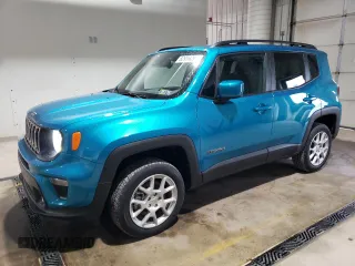 2021 Jeep Renegade Latitude with VIN ZACNJDB1XMPN33454, listed as a Copart auction lot 52956695 with 9,539 mi miles and Salvage Title. Bid and sale history available at carsss.com. Image 1.