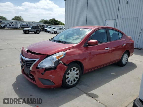 2015 Nissan Versa SV with VIN 3N1CN7APXFL838263, listed as a Copart auction lot 54609155 with 132,720 mi miles and Salvage Title. Bid and sale history available at carsss.com. Image 1.