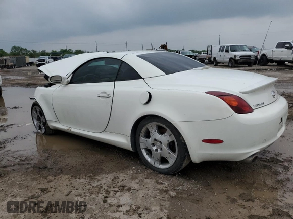 2005 Lexus SC 430 with VIN JTHFN48Y250063183, listed as a Copart auction lot 50456515 with Not Provided miles and Salvage Title. Bid and sale history available at DreamBid. Image 2.
