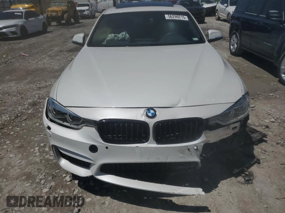 2017 BMW 3 Series 330i xDrive with VIN WBA8D9C35HA005814, listed as a Copart auction lot 56299215 with 100,855 mi miles and Salvage title. Bid and sale history available at DreamBid. Image 5.