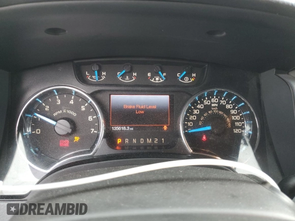 2013 Ford F-150 XL with VIN 1FTFW1CF3DFD90867, listed as a Copart auction lot 56405985 with 135,618 mi miles and Salvage title. Bid and sale history available at DreamBid. Image 9.