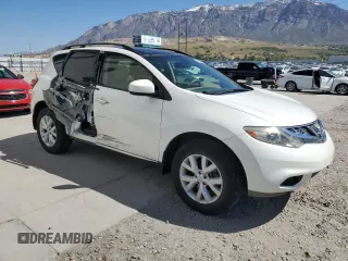 2012 Nissan Murano S with VIN JN8AZ1MW9CW227689, listed as a Copart auction lot 55667485 with 81,568 mi miles and Salvage Title. Bid and sale history available at DreamBid. Image 4.