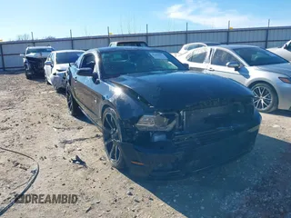 2013 Ford Mustang V6 with VIN 1ZVBP8AM1D5282272, listed as a IAAI auction lot 41489455 with 145,112 mi miles. Bid and sale history available at carsss.com. Image 1.