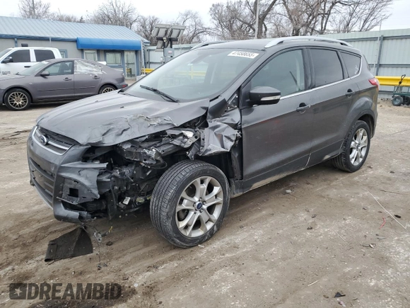 2016 Ford Escape Titanium with VIN 1FMCU9J93GUA62090, listed as a Copart auction lot 47458655 with Not Provided miles and Salvage Title. Bid and sale history available at DreamBid. Image 1.