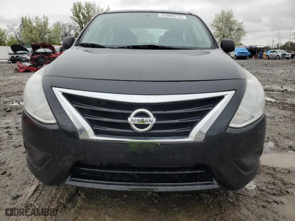 2015 Nissan Versa SV with VIN 3N1CN7AP6FL904274, listed as a Copart auction lot 52090775 with 69,561 mi miles and Clean Title. Bid and sale history available at carsss.com. Image 5.