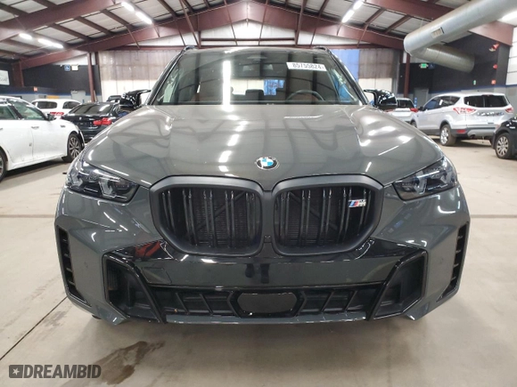 2025 BMW X5 M60i with VIN 5UX33EU06S9W32977, listed as a Copart auction lot 85755824 with 272 mi miles and Salvage Title. Bid and sale history available at carsss.com. Image 5.
